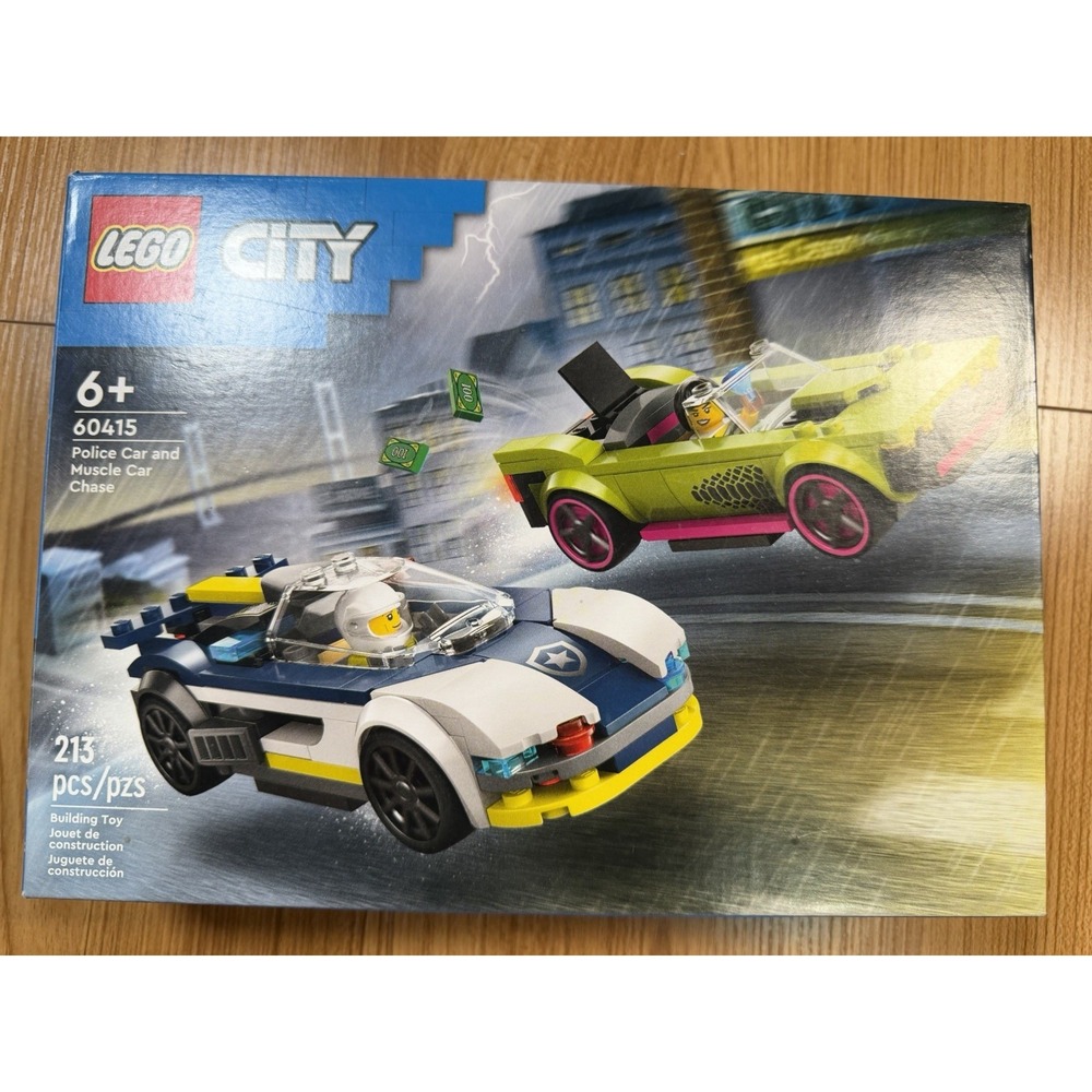 LEGO City 60415 Police Car and Muscle Car Chase - Assembled / Complete Set